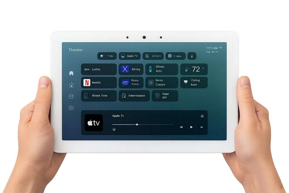 Smart Home Control Tablet Interface